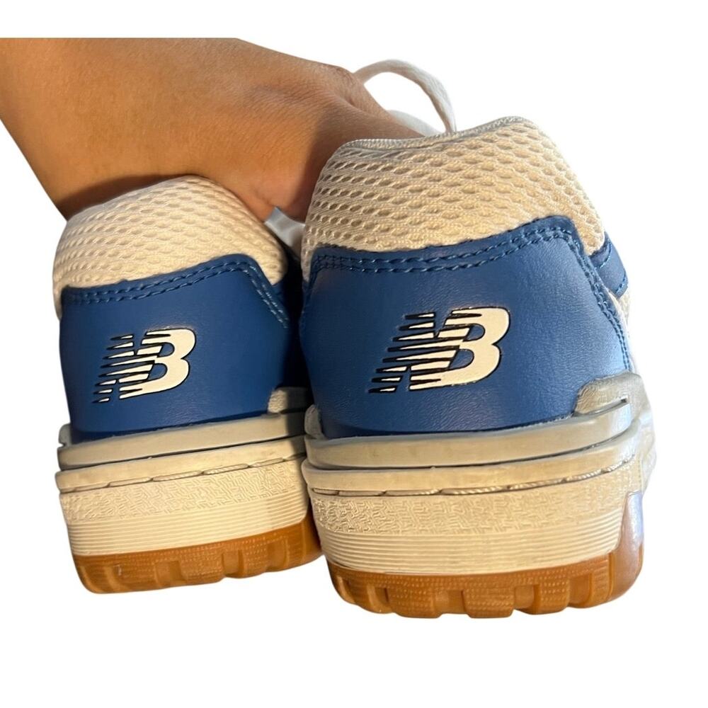 New Balance 550 White Blue Gum Sneakers Big Kids Size 5.5 Women’s 7 Retro - Picture 10 of 11